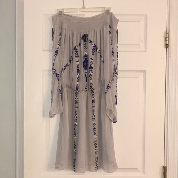 ❤️Parker -Beaded Off Shoulder Embellished Boho dress - Picture 3 of 6